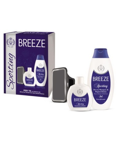 breeze sporting: deodorante 100ml + docciashampoo 400ml + fascia sport: tuttocasashop.live: igiene e cura della persona