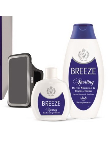 breeze sporting: deodorante 100ml + docciashampoo 400ml + fascia sport: tuttocasashop.live: igiene e cura della persona