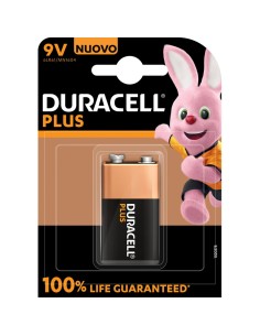 duracell plus pila formato transistor 9v - 1 pezzo - alkaline: tuttocasashop.live: altro - bazar
