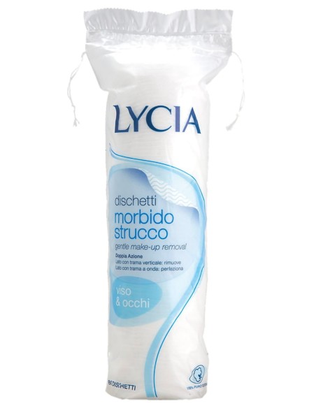 lycia morbido strucco viso & occhi - 80 dischetti levatrucco: tuttocasashop.live: igiene e cura della persona