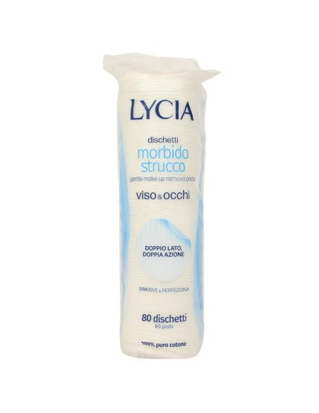 lycia morbido strucco viso & occhi - 80 dischetti levatrucco: tuttocasashop.live: igiene e cura della persona