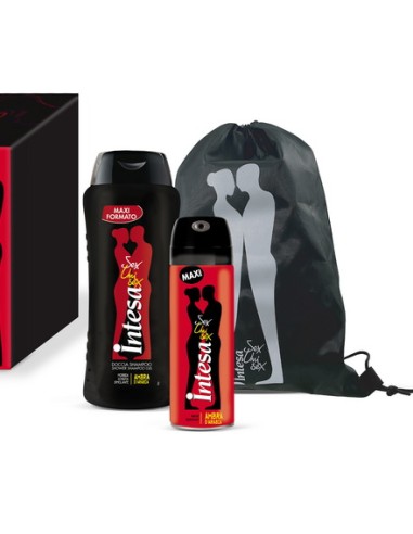 intesa sex unisex confezione: docciashampoo 300ml + deo spray 150ml + sacca: tuttocasashop.live: igiene e cura della persona