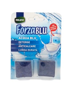 forzablu acqua blu wc - 2 pastiglie - deterge - anticalcare - lunga durata: tuttocasashop.live: pulizia e cura della casa