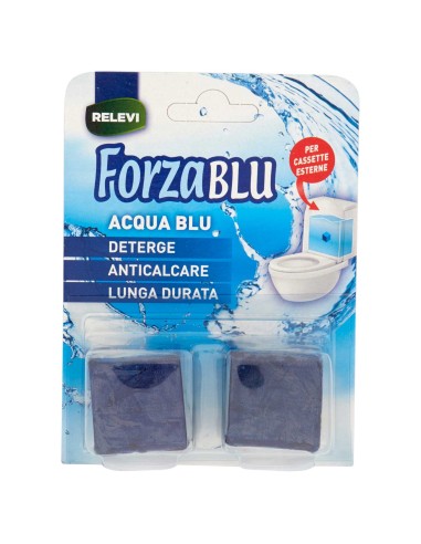 forzablu acqua blu wc - 2 pastiglie - deterge - anticalcare - lunga durata: tuttocasashop.live: pulizia e cura della casa