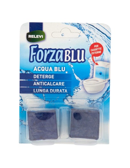 forzablu acqua blu wc - 2 pastiglie - deterge - anticalcare - lunga durata: tuttocasashop.live: pulizia e cura della casa