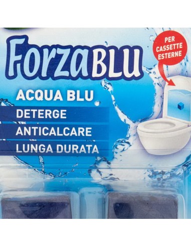 forzablu acqua blu wc - 2 pastiglie - deterge - anticalcare - lunga durata: tuttocasashop.live: pulizia e cura della casa