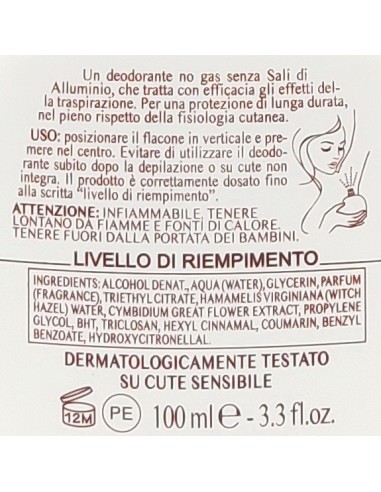 giardino dei sensi deo profumo vapo squeeze - 100ml - orchidea: tuttocasashop.live: igiene e cura della persona