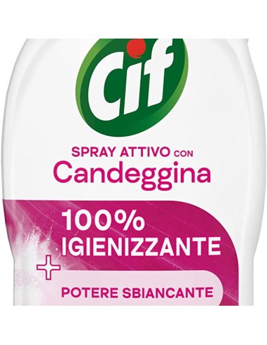 cif spray ricarica - 650ml - attivo con candeggina - 100% igienizzante: tuttocasashop.live: pulizia e cura della casa