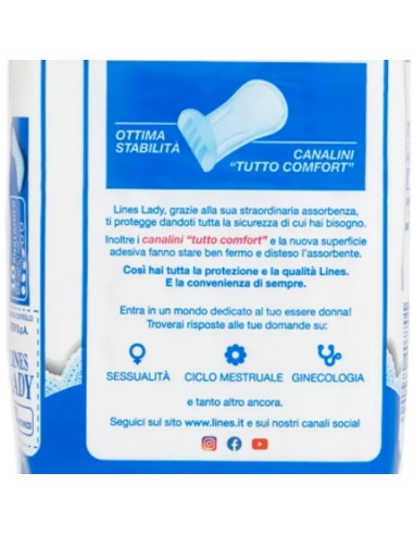 lines lady assorbenti ingienici anatomici - 10 pezzi: tuttocasashop.live: igiene e cura della persona