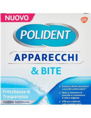 polident 30 compresse effervescenti - per la pulizia di apparecchi & bite: tuttocasashop.live: igiene e cura della persona