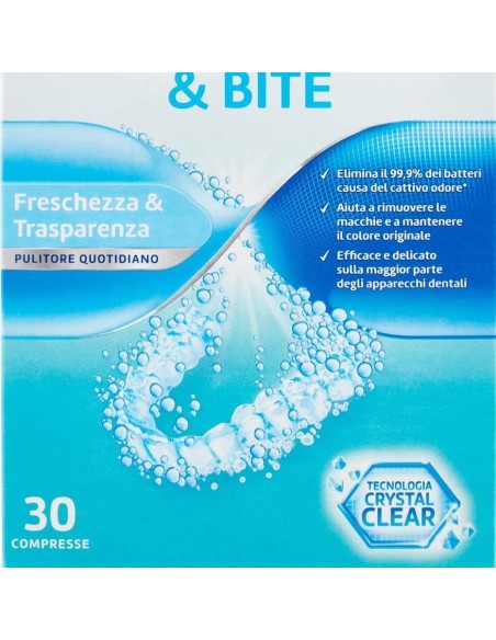 polident 30 compresse effervescenti - per la pulizia di apparecchi & bite: tuttocasashop.live: igiene e cura della persona