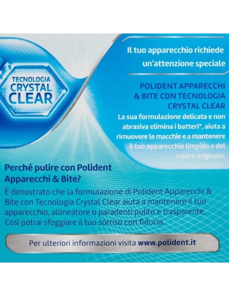 polident 30 compresse effervescenti - per la pulizia di apparecchi & bite: tuttocasashop.live: igiene e cura della persona