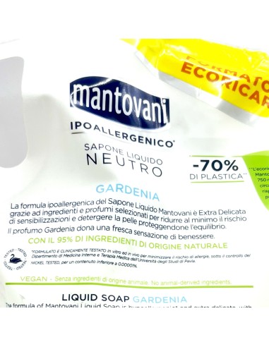 mantovani sapone sapone liquido - ecoricarica 750ml - classico: tuttocasashop.live: igiene e cura della persona