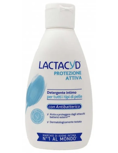lactacyd detergente intimo - 200ml - protezione attiva - con antibatterico: tuttocasashop.live: igiene e cura della persona