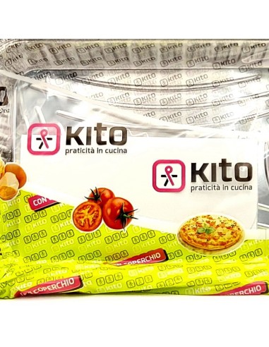 kito 2 vaschette in alluminio con coperchio - 6 porzioni 31x21x5cm: tuttocasashop.live: carta & monouso