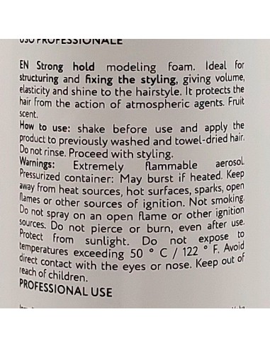 strukti spuma fissante per capelli 400ml - model&fix strong fruit fragrance: tuttocasashop.live: igiene e cura della persona
