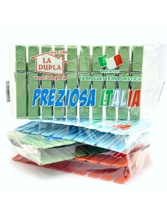 preziosa la dupla 10 pinze stendi bucato in plastica - made in italy: tuttocasashop.live: prodotti per bucato e tessuti