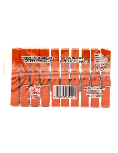 preziosa la dupla 10 pinze stendi bucato in plastica - made in italy: tuttocasashop.live: prodotti per bucato e tessuti