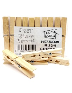 elefante la dupla 10 pinze stendi bucato in legno - extra resistenti: tuttocasashop.live: prodotti per bucato e tessuti
