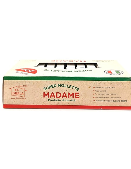 madame la dupla 20 pinze stendi bucato in plastica - bianche - made in italy: tuttocasashop.live: prodotti per bucato e tessuti