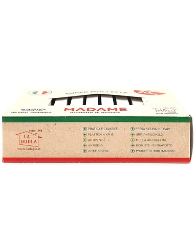 madame la dupla 20 pinze stendi bucato in plastica - bianche - made in italy: tuttocasashop.live: prodotti per bucato e tessuti
