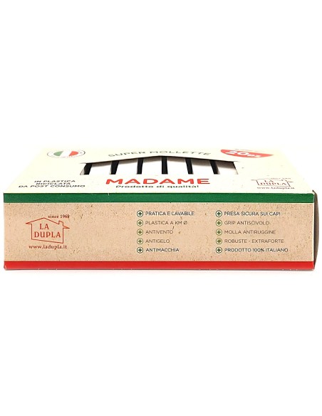 madame la dupla 20 pinze stendi bucato in plastica - bianche - made in italy: tuttocasashop.live: prodotti per bucato e tessuti