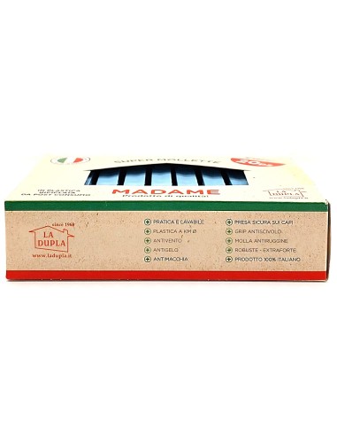 madame la dupla 20 pinze stendi bucato in plastica colorate - made in italy: tuttocasashop.live: prodotti per bucato e tessuti
