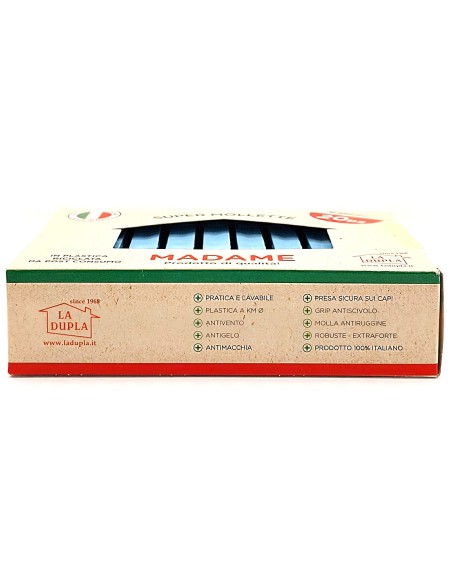 madame la dupla 20 pinze stendi bucato in plastica colorate - made in italy: tuttocasashop.live: prodotti per bucato e tessuti