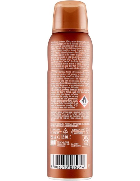 breeze deodorante spray - 150ml - argan - vaniglia e sandalo - zero macchie: tuttocasashop.live: igiene e cura della persona