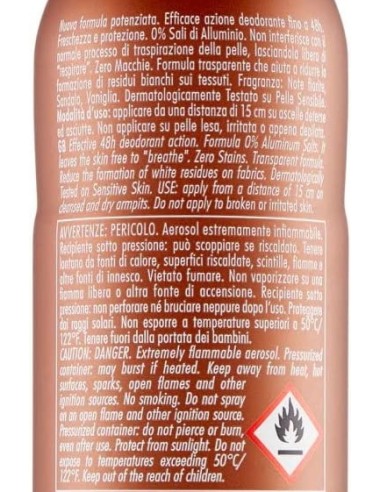 breeze deodorante spray - 150ml - argan - vaniglia e sandalo - zero macchie: tuttocasashop.live: igiene e cura della persona