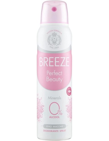 breeze deodorante spray - 150ml - perfect beauty - 0% alcool - zero macchie: tuttocasashop.live: igiene e cura della persona