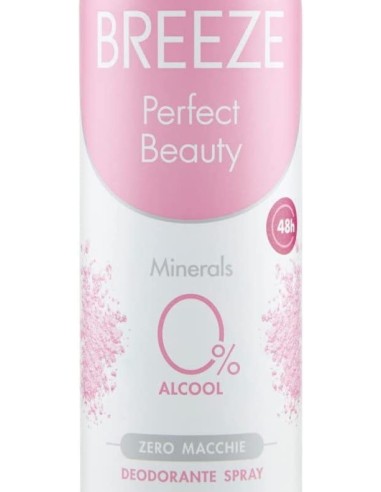 breeze deodorante spray - 150ml - perfect beauty - 0% alcool - zero macchie: tuttocasashop.live: igiene e cura della persona