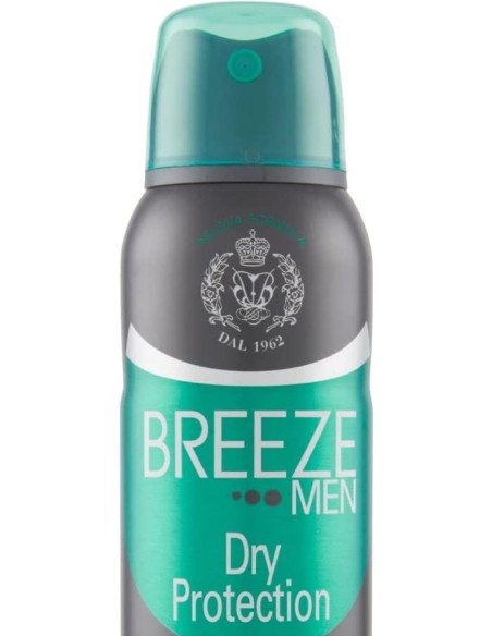 breeze deodorante spray - 150ml - men dry protection - zero alcool e macchie: tuttocasashop.live: igiene e cura della persona