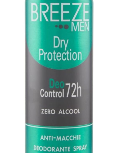 breeze deodorante spray - 150ml - men dry protection - zero alcool e macchie: tuttocasashop.live: igiene e cura della persona