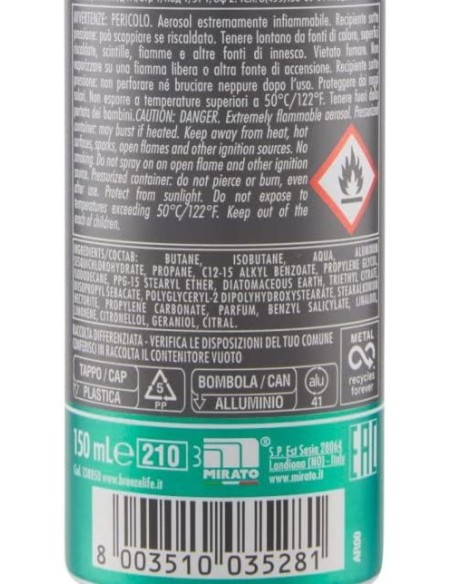breeze deodorante spray - 150ml - men dry protection - zero alcool e macchie: tuttocasashop.live: igiene e cura della persona