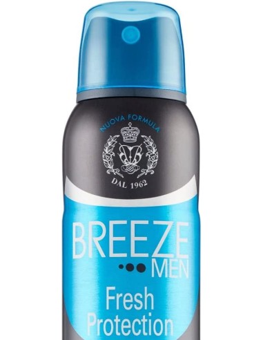 breeze deodorante spray - 150ml - men fresh protection - 48h - zero macchie: tuttocasashop.live: igiene e cura della persona