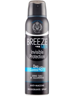 breeze deodorante spray - 150ml - men invisible protection - anti macchie: tuttocasashop.live: igiene e cura della persona