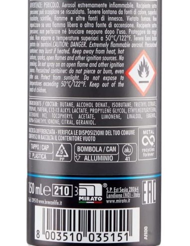 breeze deodorante spray - 150ml - men invisible protection - anti macchie: tuttocasashop.live: igiene e cura della persona