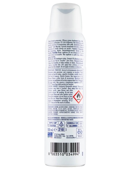 breeze deodorante spray - 150ml - mediterraneo - 0% sali di alluminio: tuttocasashop.live: igiene e cura della persona