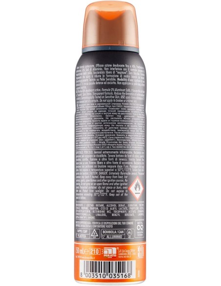 breeze deodorante spray - 150ml - men power protection - 48h - anti-macchie: tuttocasashop.live: igiene e cura della persona