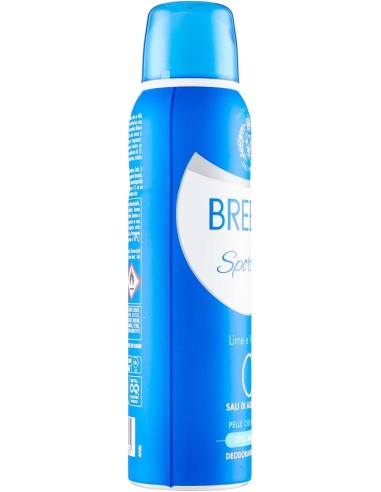 breeze deodorante spray - 150ml - sporting - lime e vetiver - zero macchie: tuttocasashop.live: igiene e cura della persona