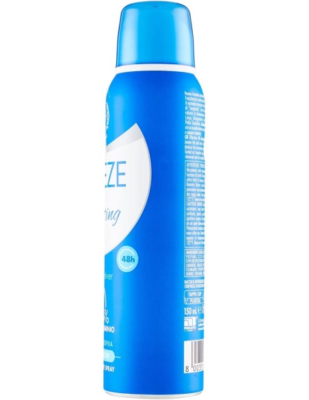 breeze deodorante spray - 150ml - sporting - lime e vetiver - zero macchie: tuttocasashop.live: igiene e cura della persona