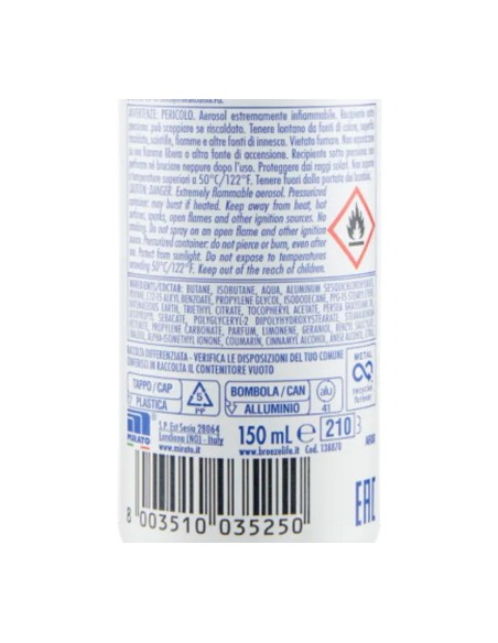 breeze deodorante spray - 150ml - freschezza talcata - zero macchie: tuttocasashop.live: igiene e cura della persona