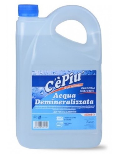 ce'piu' acqua demineralizzata 4l - per ferri da stiro, caldaie, batterie: tuttocasashop.live: prodotti per bucato e tessuti