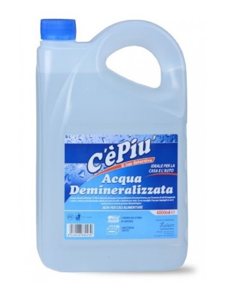 ce'piu' acqua demineralizzata 4l - per ferri da stiro, caldaie, batterie: tuttocasashop.live: prodotti per bucato e tessuti