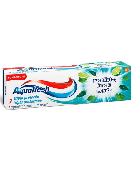 aquafresh dentifricio 75ml - tripla protezione - eucalipto lime & menta: tuttocasashop.live: igiene e cura della persona