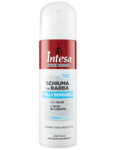intesa pour homme schiuma da barba - 300ml - pelli  sensibili - aloe canapa: tuttocasashop.live: igiene e cura della persona