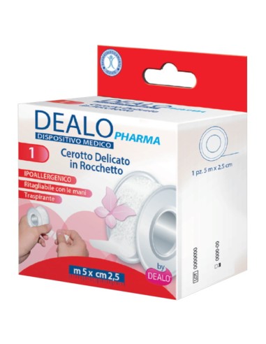 dealo rocchetto per medicazione primo soccorso 5 metri x 2.5cm - bianco: tuttocasashop.live: igiene e cura della persona