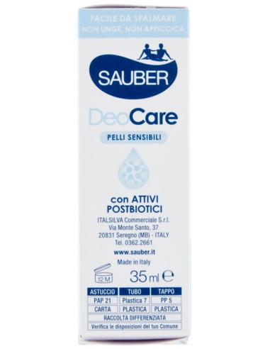 sauber deodorante in crema - 35ml - deo care - efficacia 7 giorni: tuttocasashop.live: igiene e cura della persona