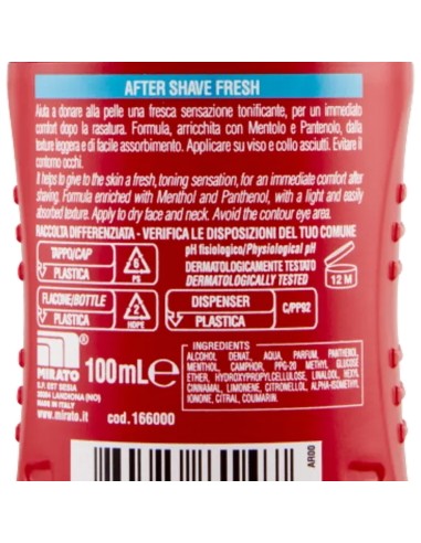 intesa pour homme after shave dopobarba - 100ml - fresh - tonificante: tuttocasashop.live: igiene e cura della persona